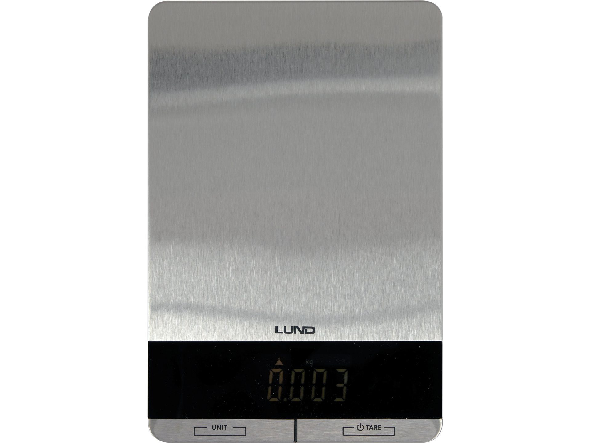 Lund Küchenwaage Bilancia da cucina in acciaio inox 15x22,5x1,5cm