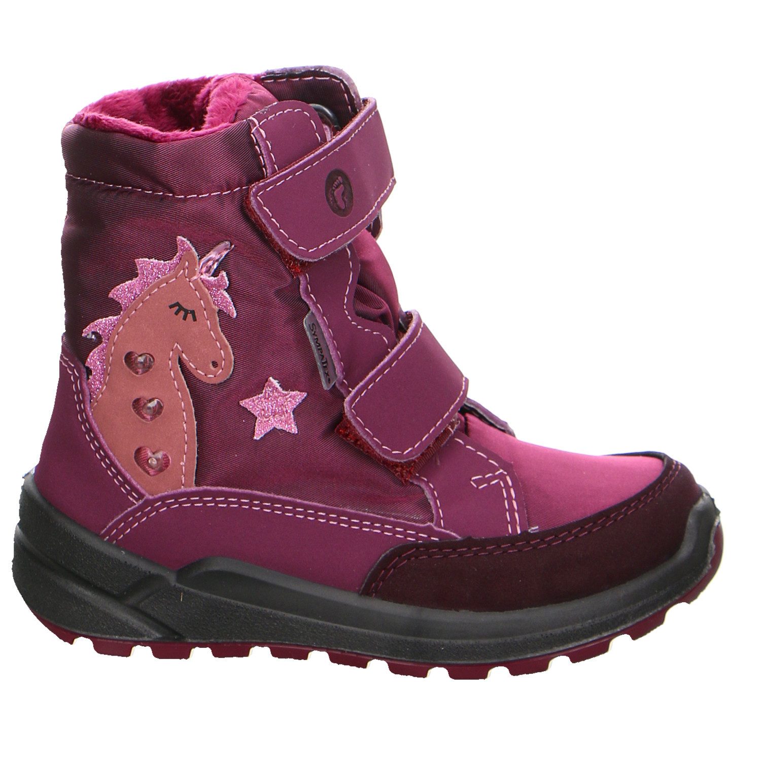 Ricosta Ricosta Annika Velour Klettstiefel Winter Mädchen blau Winterstiefelette