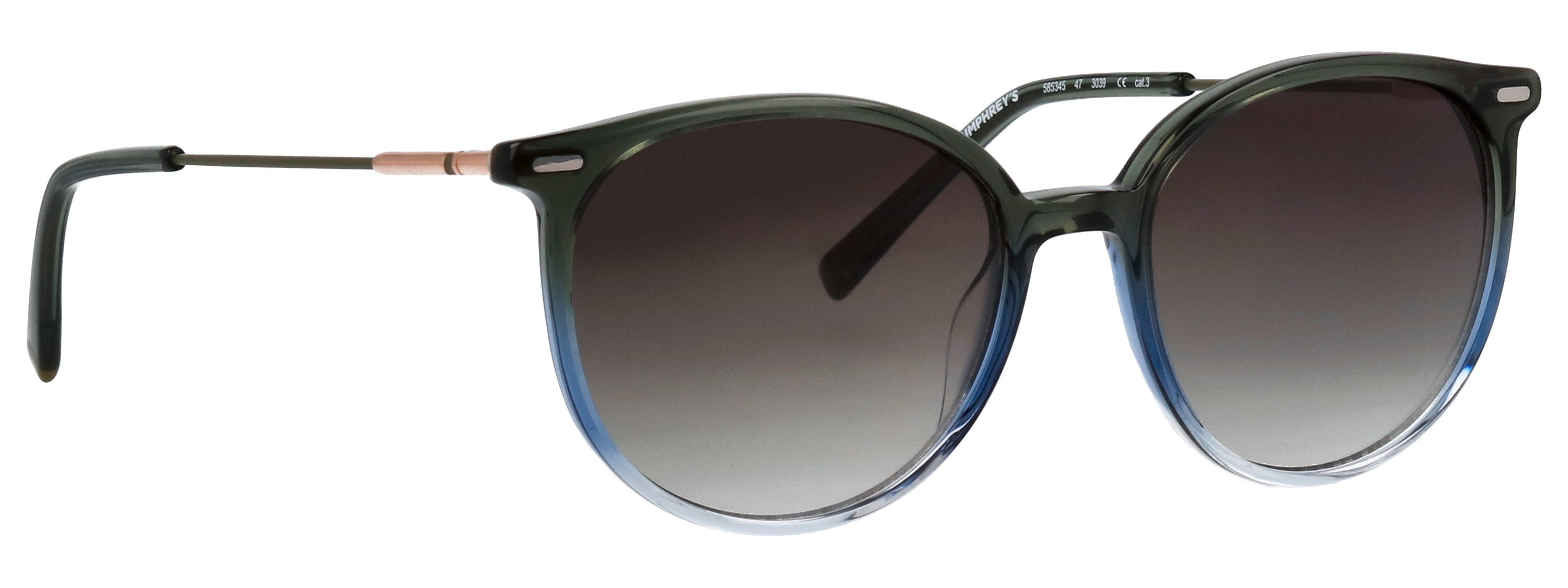 HUMPHREY´S eyewear Sonnenbrille Modell 585345 Form Karree/Eckig, Logoschriftzug auf Bügel, Kombifassung