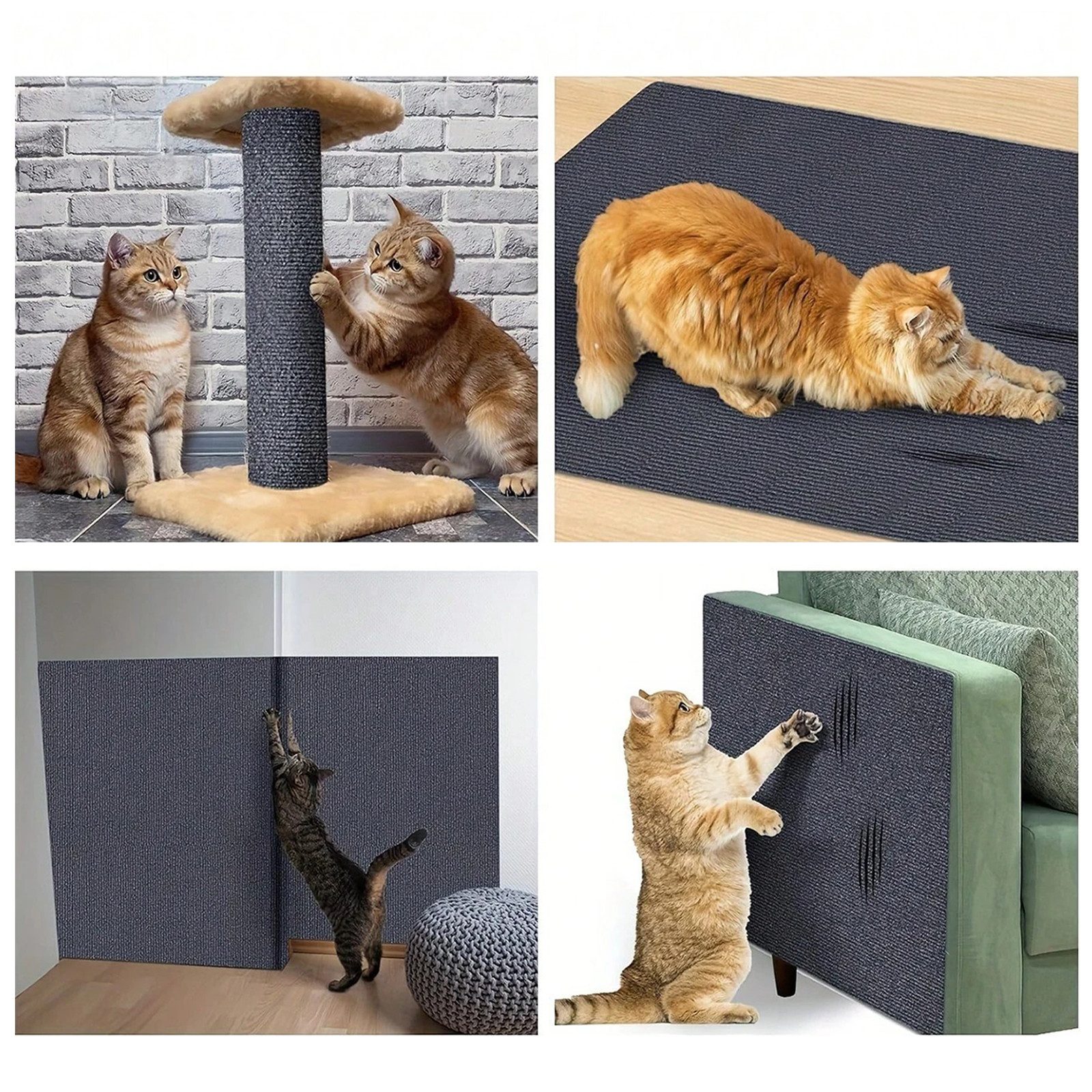 HAUSS SPOLE Kratzbrett DIY Kratzmatte Kratzteppich Selbstklebende Kratzpad günstig online kaufen