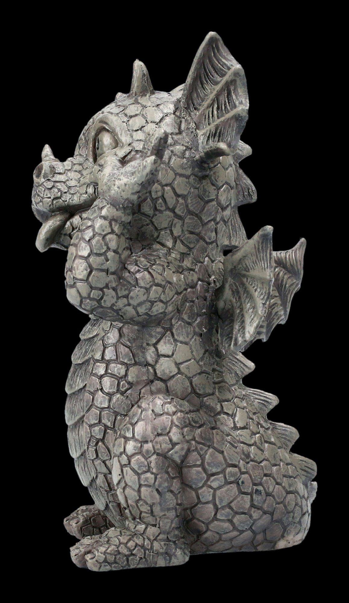 Figur Figuren Grimasse - - klein Gartenfigur schneidet Garten Drache GmbH Fantasy Shop Gartenfigur