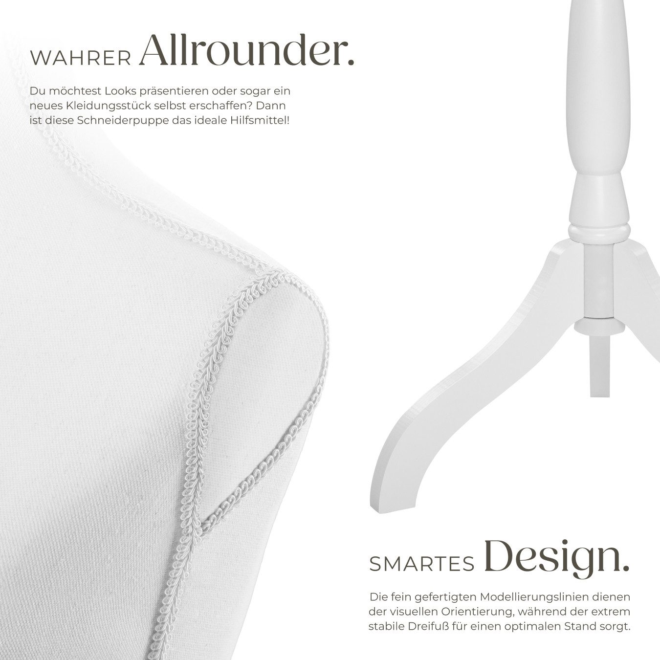 tectake Schneiderpuppe Damenbüste, Torso