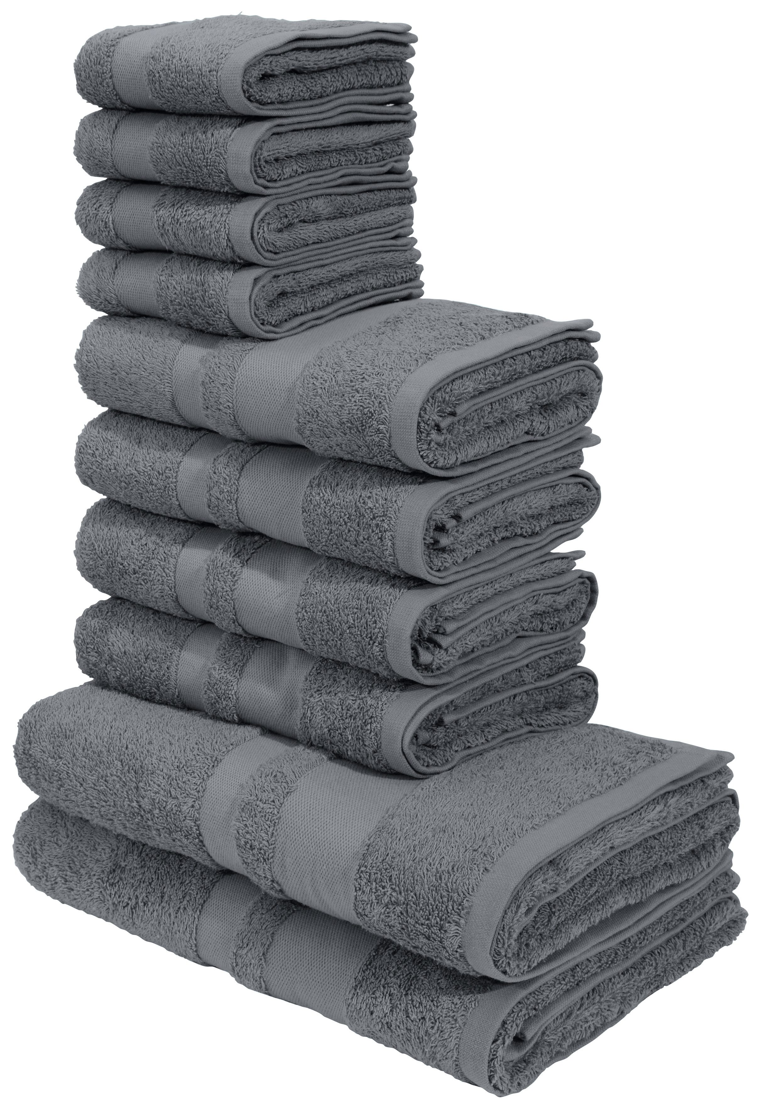 my home Handtuch Set Vanessa, 10-tlg Handtuch-Set, in Standard- und Premium günstig online kaufen