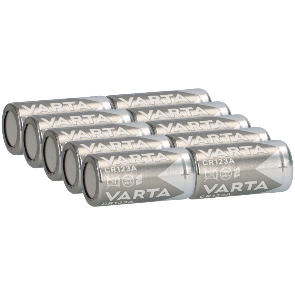 Blister 1480mAh VARTA Lithium Batterie 3V 10x Varta Photobatterie 1er CR123A