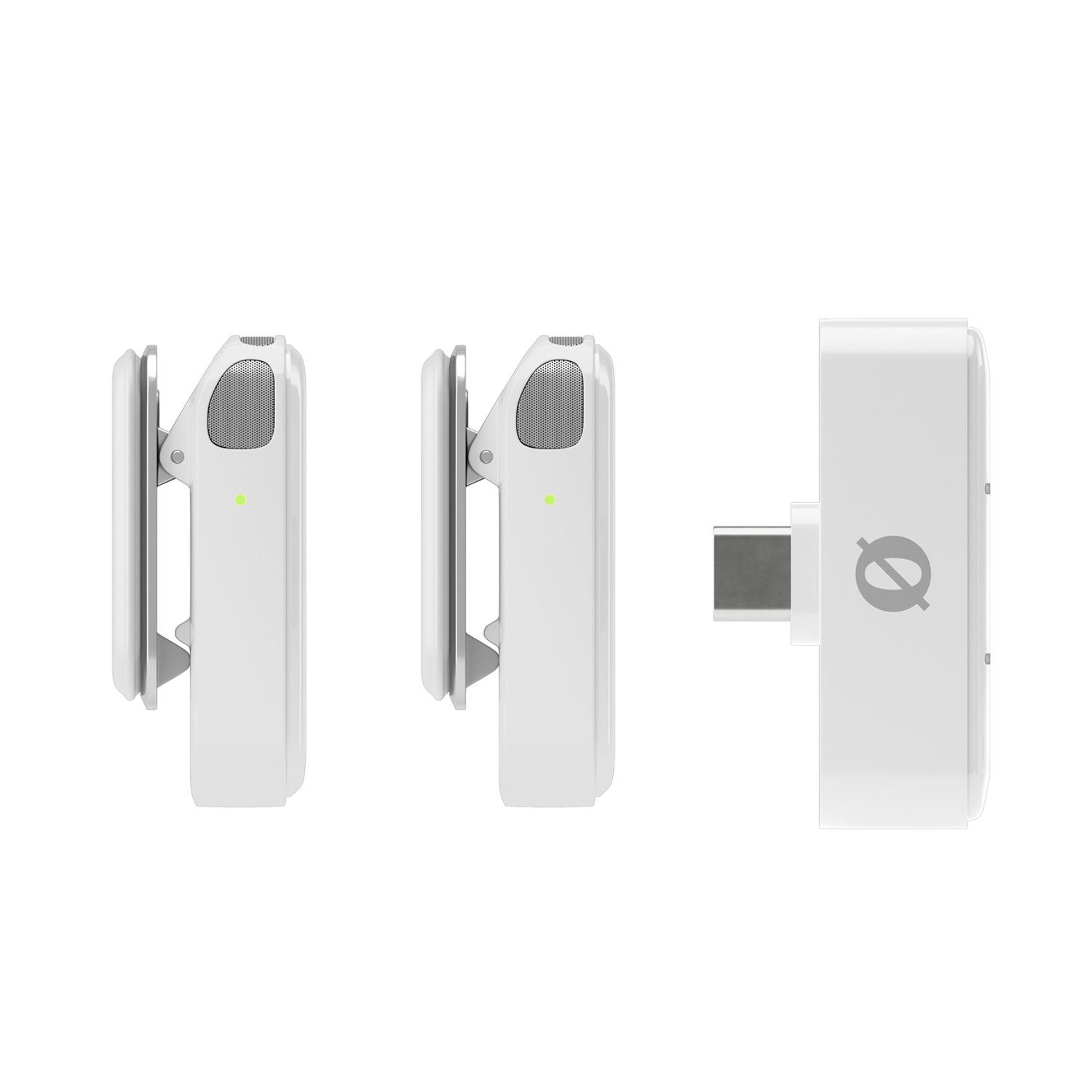 RØDE Mikrofon Rode Wireless Micro Drahtloses Mikrofon-System USB-C Weiss (Drahtlos-Mikrofonsystem), Drahtlos-Mikrofonsystem für Smartphones mit USB-Type-C