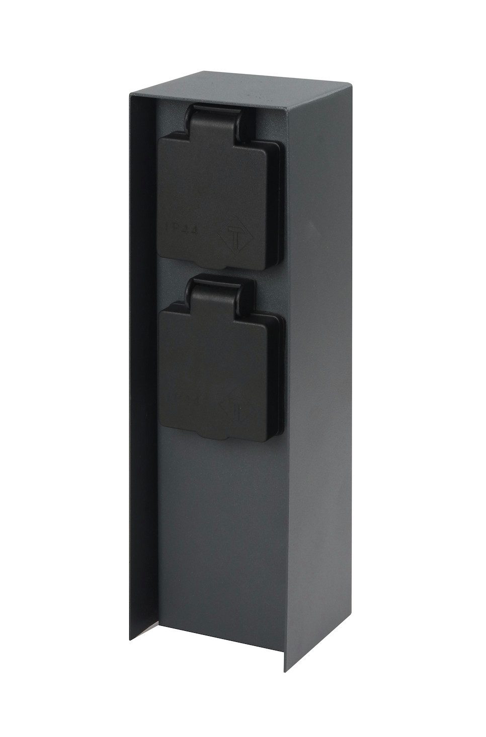 G&L Gartensteckdose Steckdosensäule Edelstahl, 2 / 4 Steckdosen, 1-St., Energiesäule