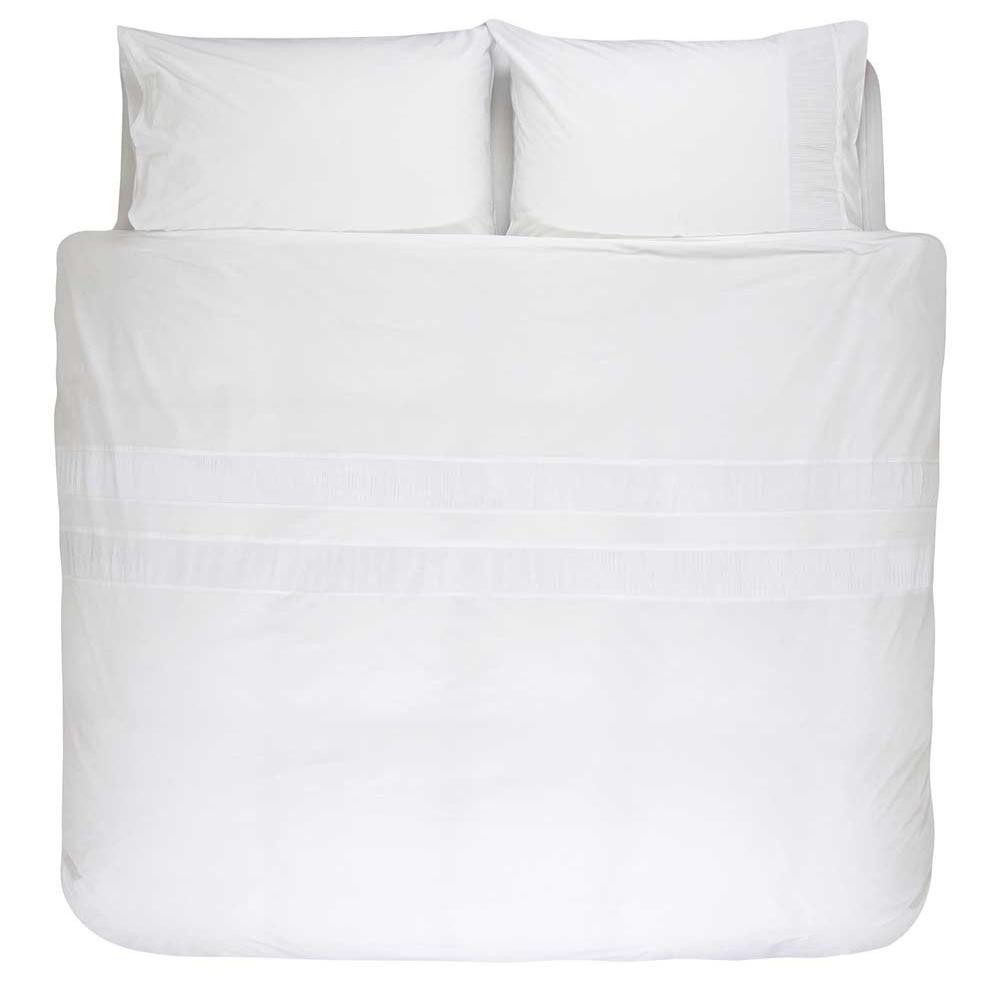 Essenza Bettwäsche ESSENZA Perkal Bettwäsche Meiki White 200 x 200 cm + 2 x 80 x 80 cm, Perkal, 3 teilig