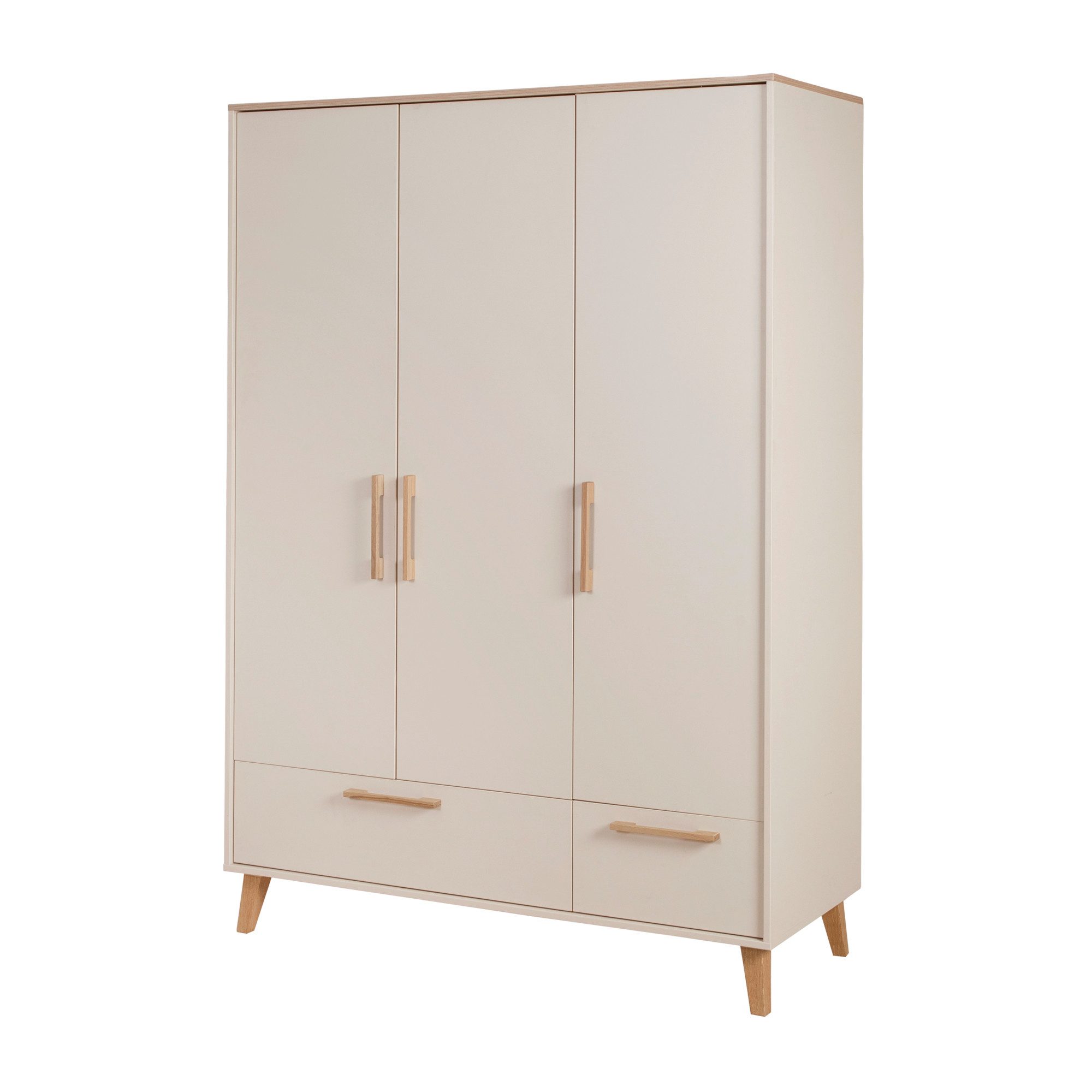 roba® Kleiderschrank Jil - 3-türig mit 2 Schubladen - Soft-Close & Metallkl günstig online kaufen