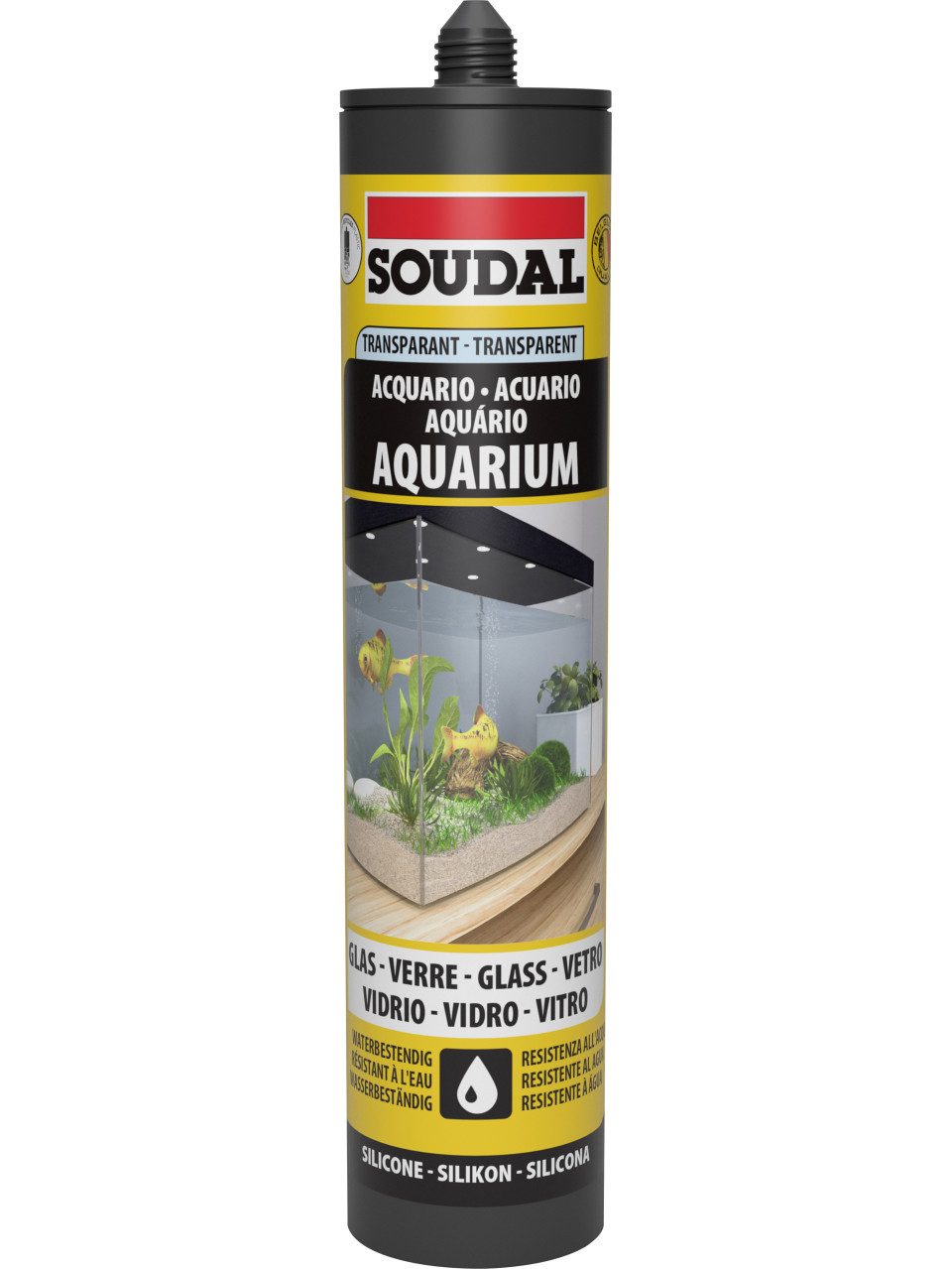 SOUDAL Silikon Soudal Silikon-Aquarium transparent 290 ml