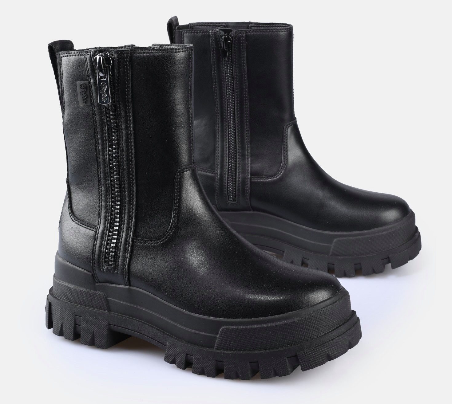 Buffalo Aspha Bootie Zip Bikerboots Plateauboots, günstig online kaufen