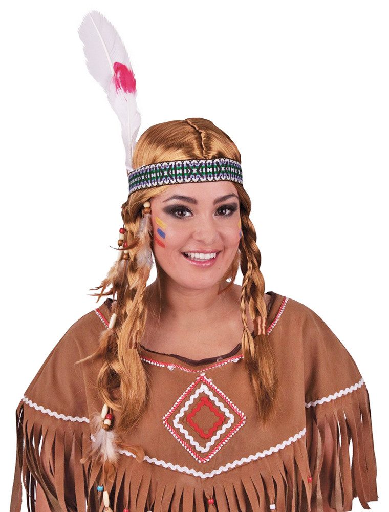 Kostüm-Perücke Perücke Kachina - Rotblond Wilder Westen