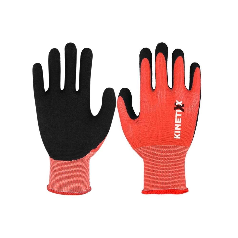 Kinetixx Gartenhandschuhe Kinder-Arbeitshandschuh X-Kids in Rot I KinetiXx (Passt sich perfekt an die Hand an) Abriebfest, Anatomische Passform, Wasserabweisend, Atmungsaktiv, Hoher
