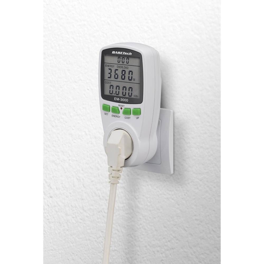 Basetech Energiekostenmessgerät Energiekostenmessgerät BT-1611632, Kostenprognose