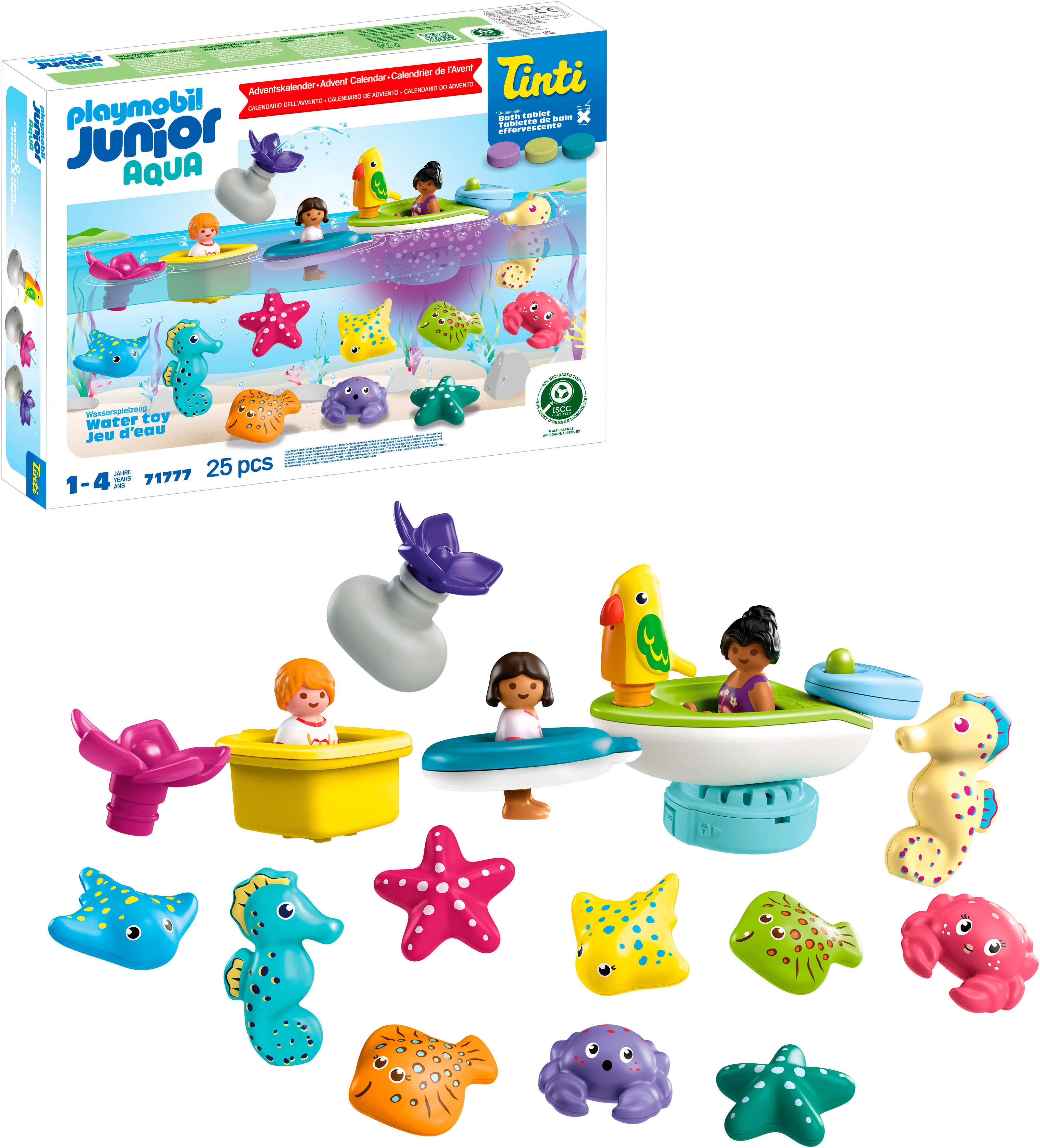 Playmobil® Spielzeug-Adventskalender Bunter Badespaß, Junior & Tinti (71777 günstig online kaufen