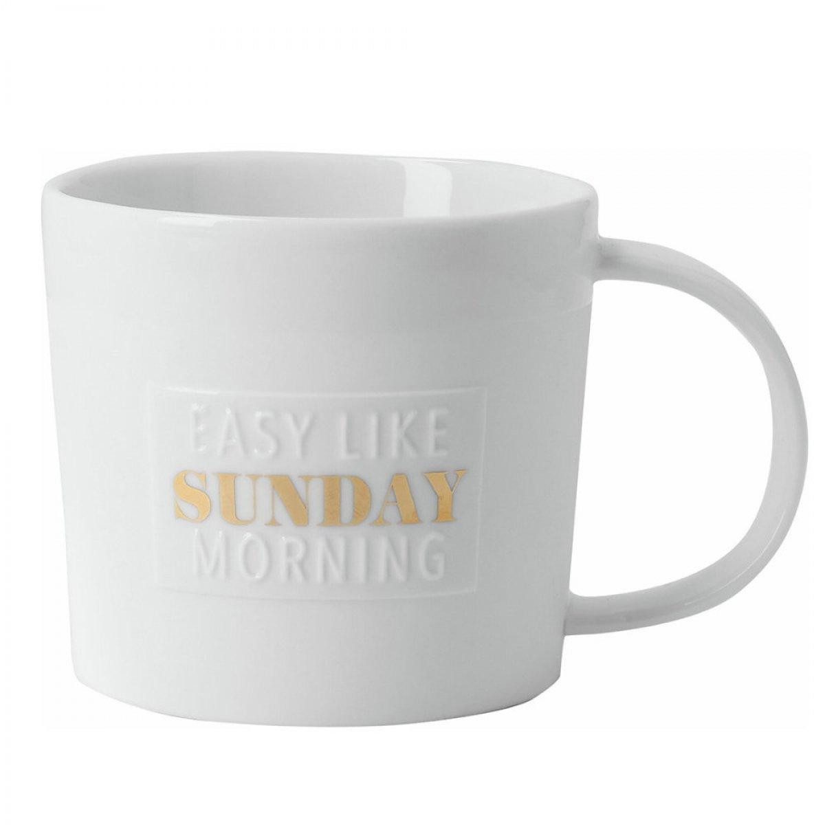Räder Tasse Design Tasse Poesie Easy Like Sunday Morning