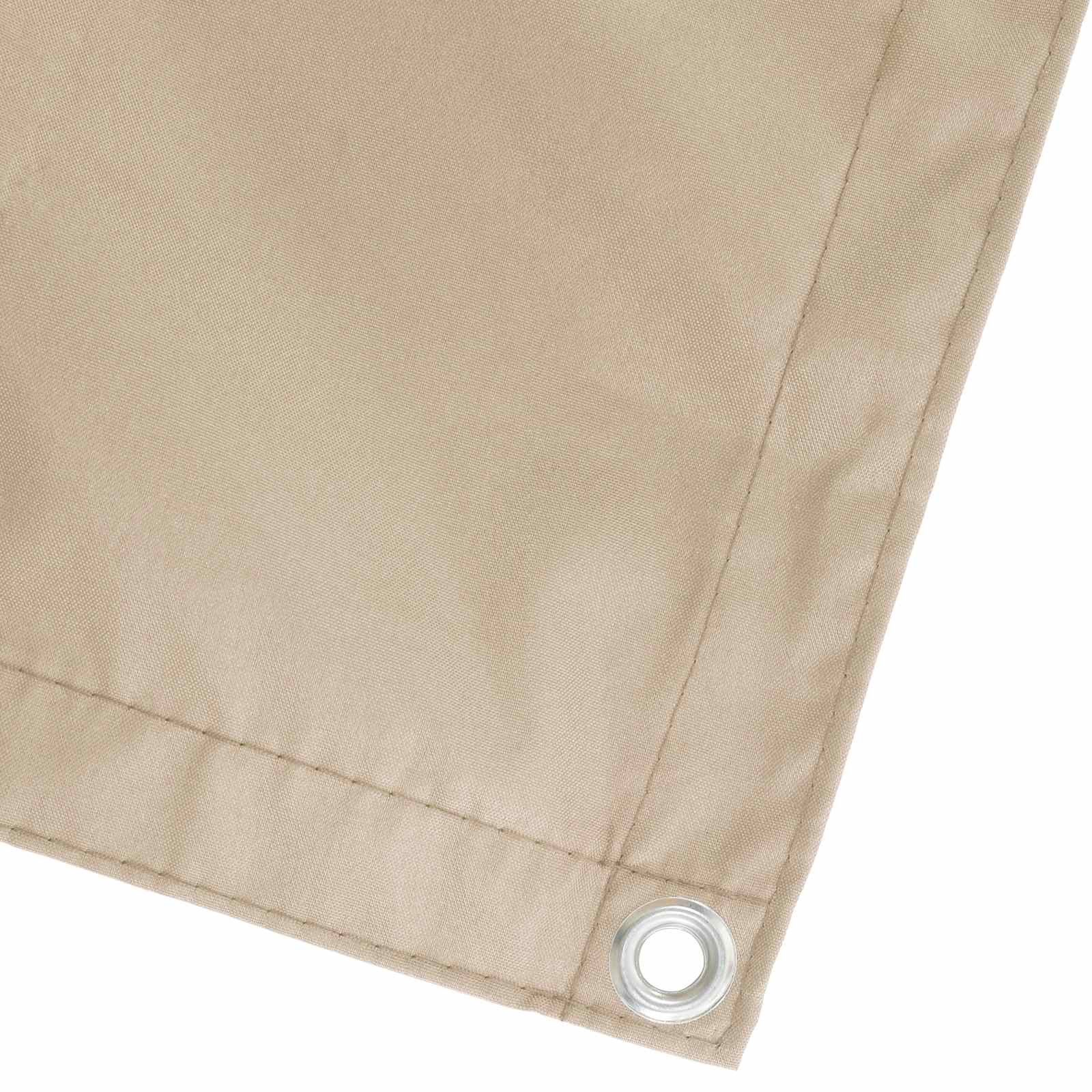 vidaXL Balkonsichtschutz Balkon Sichtschutz 150 x 200 cm Stoff mit PU-Beschichtung Beige (1-St)