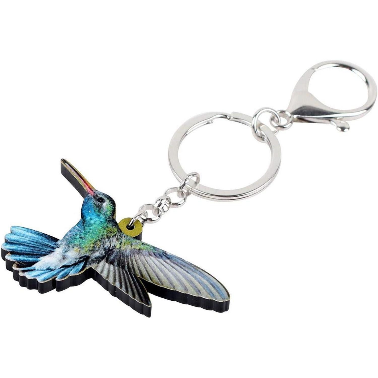 LuxusKollektion Schlüsselanhänger Schlüsselanhänger Kolibri Blau Acryl