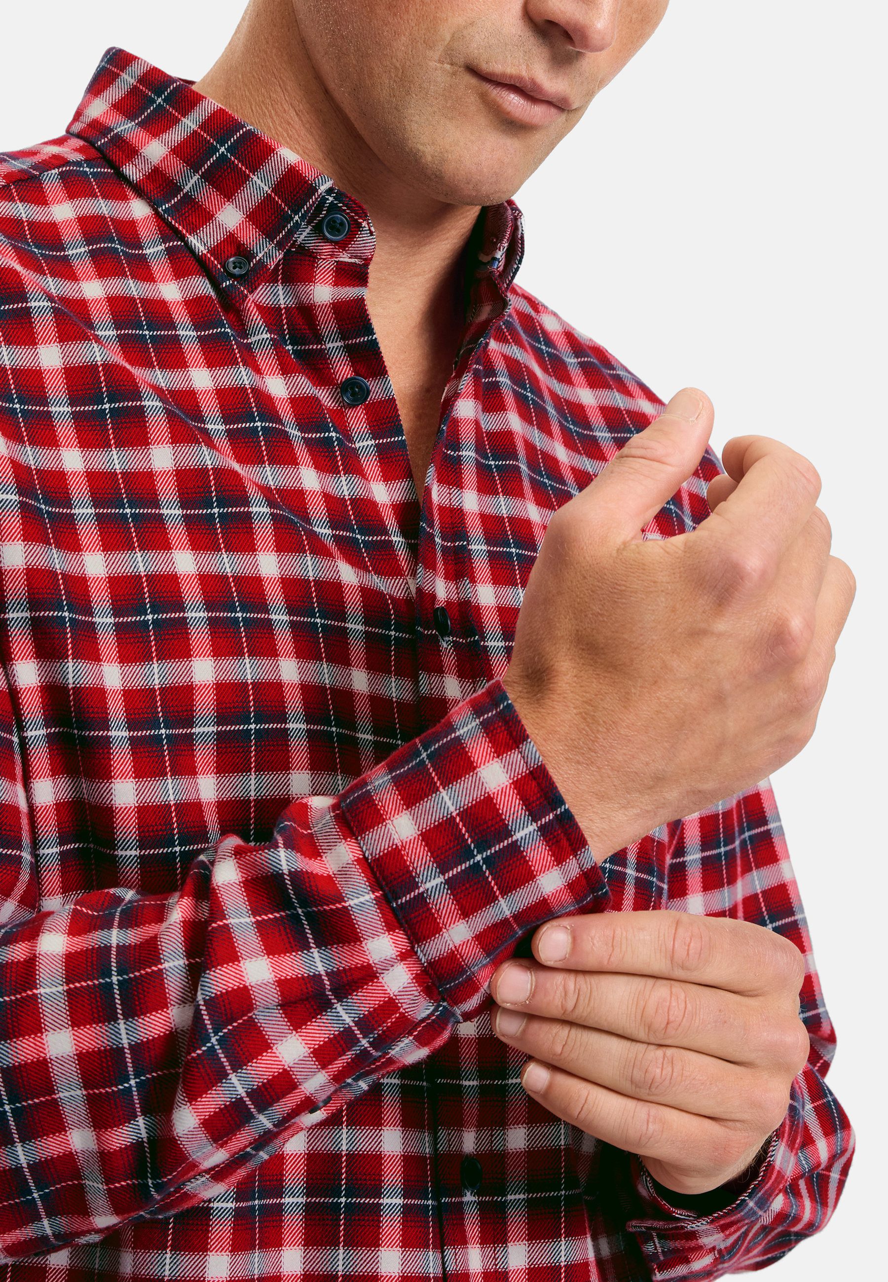 OLYMP Langarmhemd OLYMP Casual, regular fit, Button-down