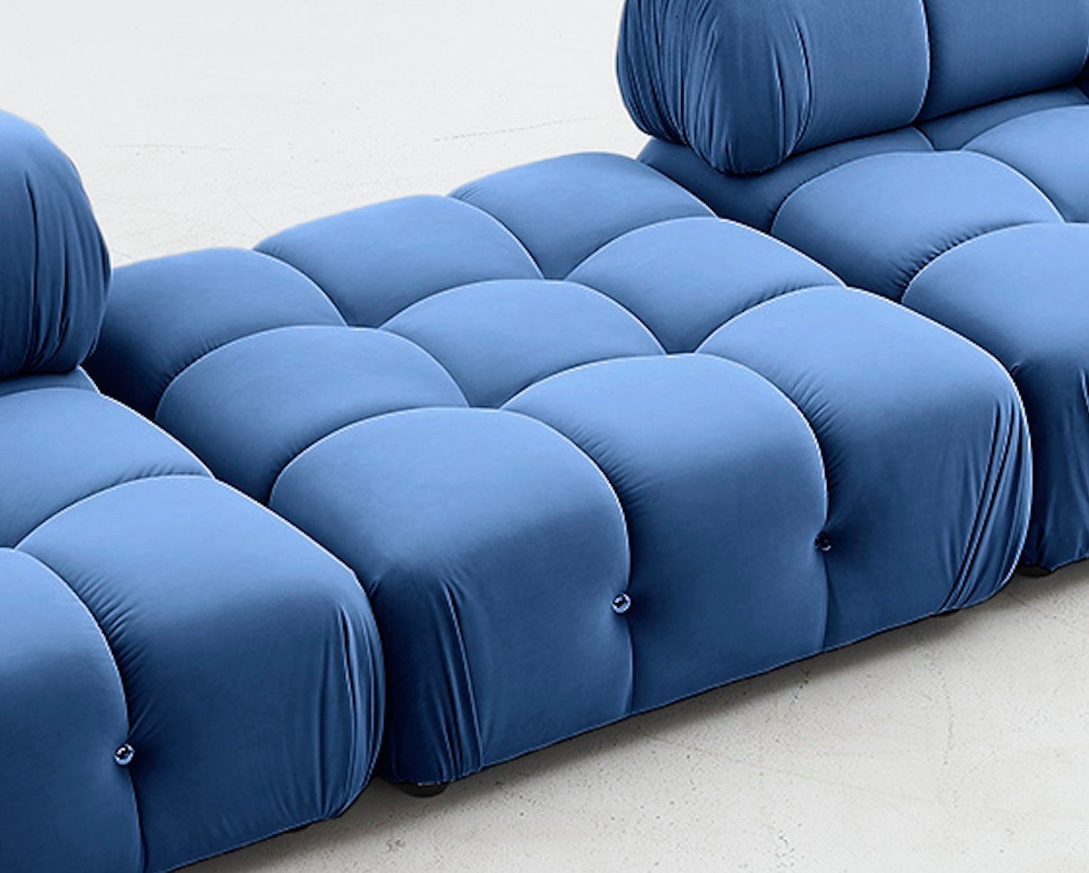 Touch me Sofa Sofa aus Komfort Schaum, Samt Bezug in kombinationsfähigen  Varianten