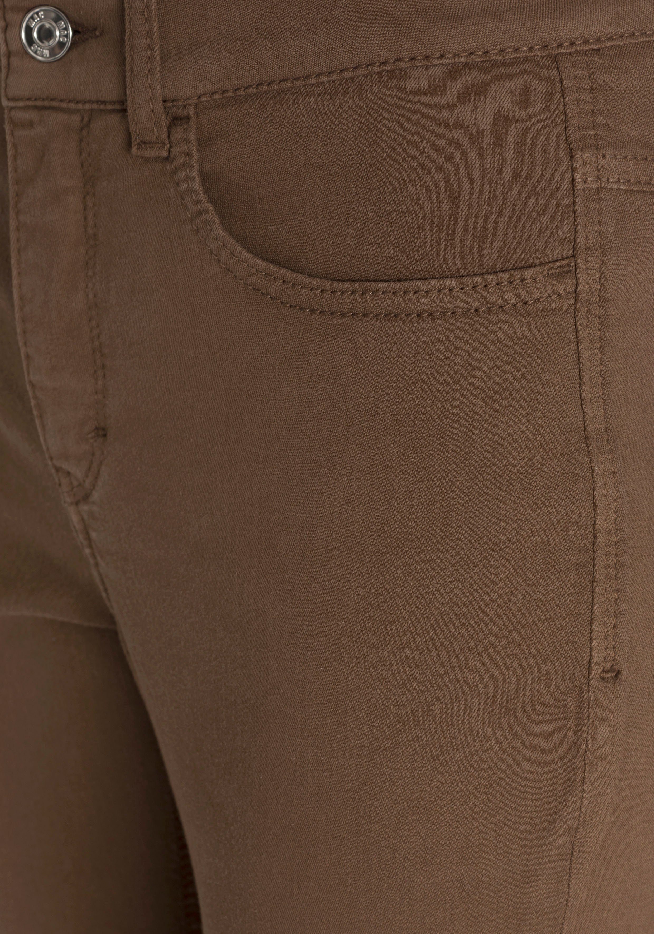 sitzt Power-Stretch Skinny-fit-Jeans den Hiperstretch-Skinny brown ganzen Tag bequem Qualität MAC fawn