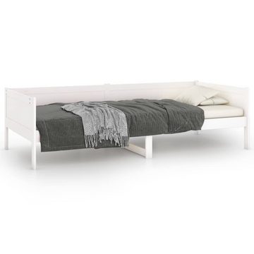 vidaXL Bett Tagesbett Weiß Massivholz Kiefer 90x200 cm