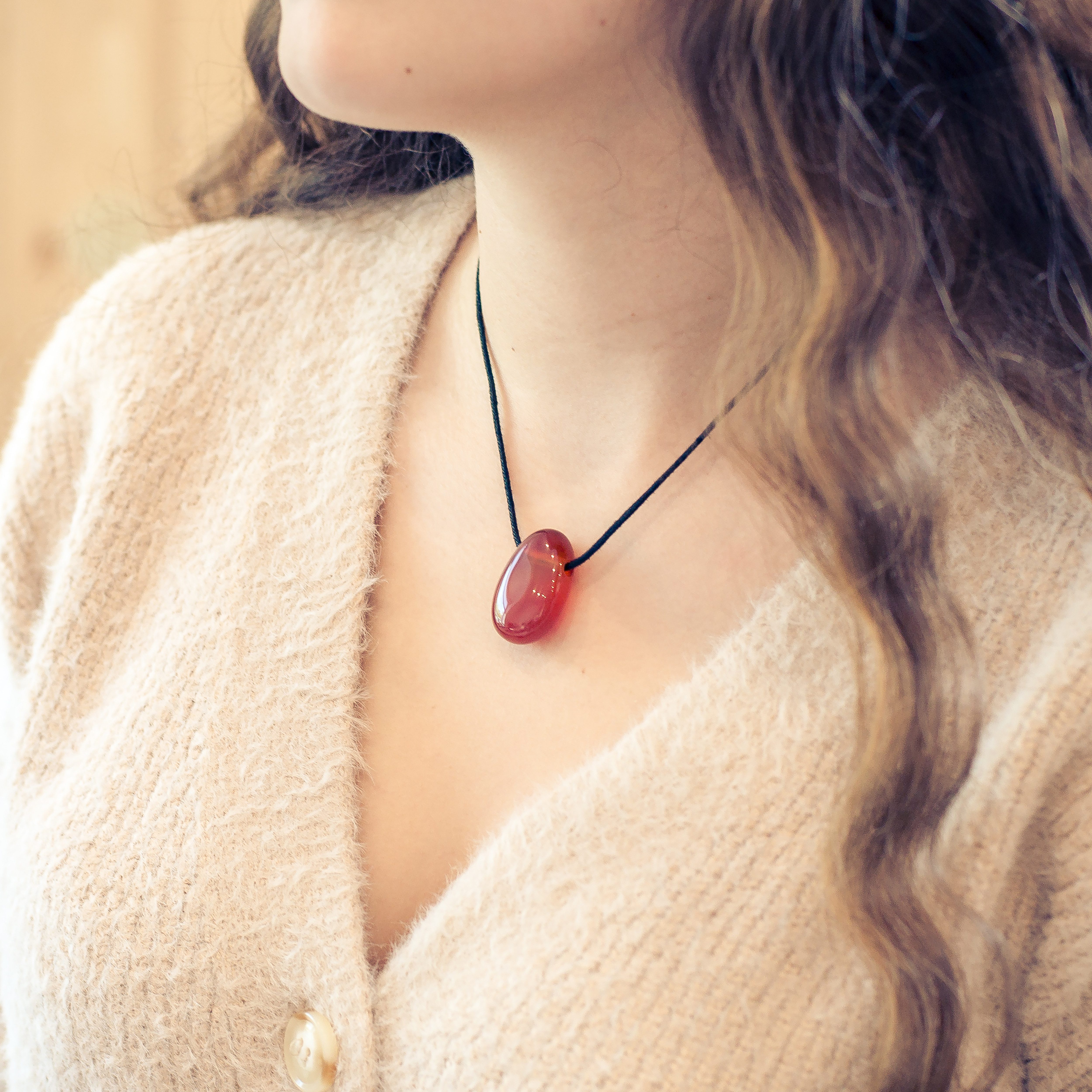 Lebensquelle Plus Kettenanhänger Tropfen Anhänger Edelstein + Edelsteinkart günstig online kaufen