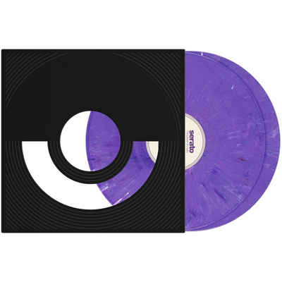 Serato DJ Controller, (X Rane 2x12" Control Vinyl Marble Purple), X Rane 2x12" Control Vinyl Marble Purple - DJ Control
