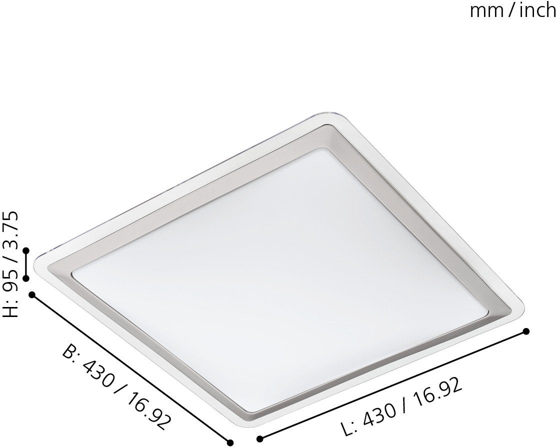 Deckenleuchte LED COMPETA LED Warmweiß, integriert, LED fest 1, EGLO Deckenlampe