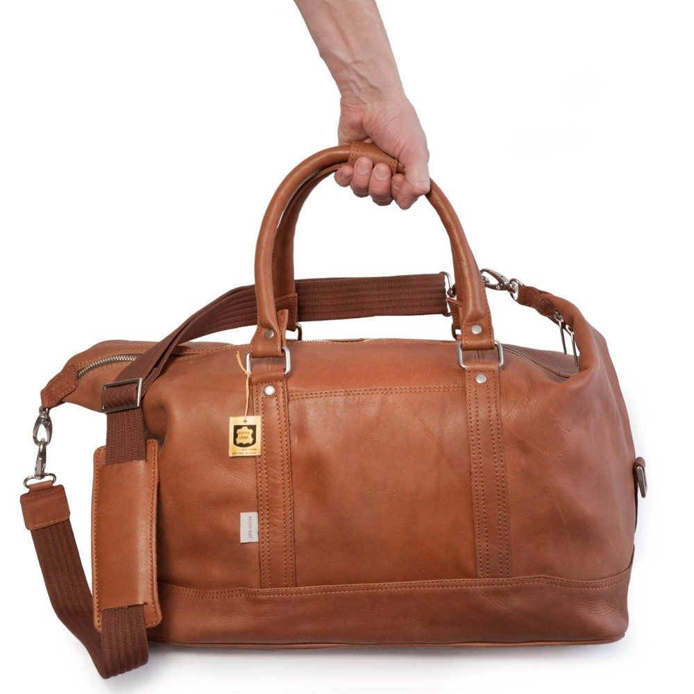 Reisetasche Reisetasche / Weekender Gr. M Nappa-Leder Cognac-Braun Jahn-Tasche 698
