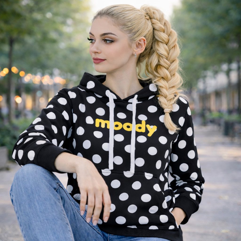 NexGenOutfits Fleecepullover Damen Fleece Kapuzenpullover Pulli Sweatjacke