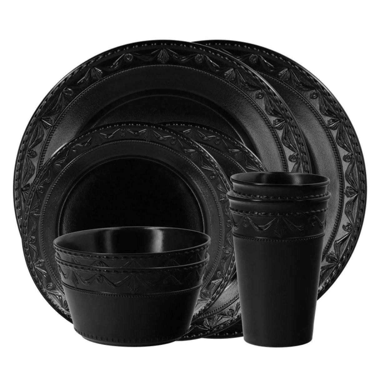 KPM Berlin Geschirr-Set Duo Set Kurland Noir (8-teilig)