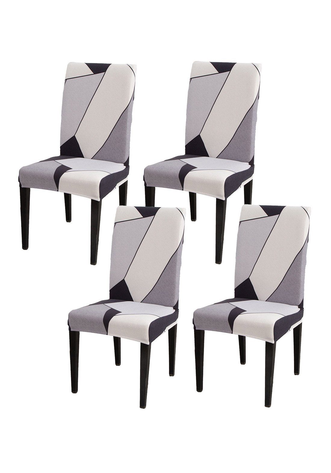 Stuhlhussen Schwingstühle Coonoor Sitzflächenhusse 2/4/6er Set Stretch Stuhlhussen Für Esszimmerstühle, Abnehmbarer Waschbarer Stühle Schutz Dekoration Stuhlbezug Stuhlbezug 6er Set