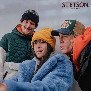 Stetson Beanie (1-St) Strickmütze mit Umschlag, Made in Italy