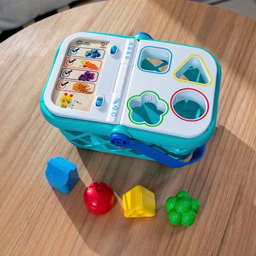 Hape Steckspielzeug Formen sortierender Einkaufskorb, mit Soundeffekt