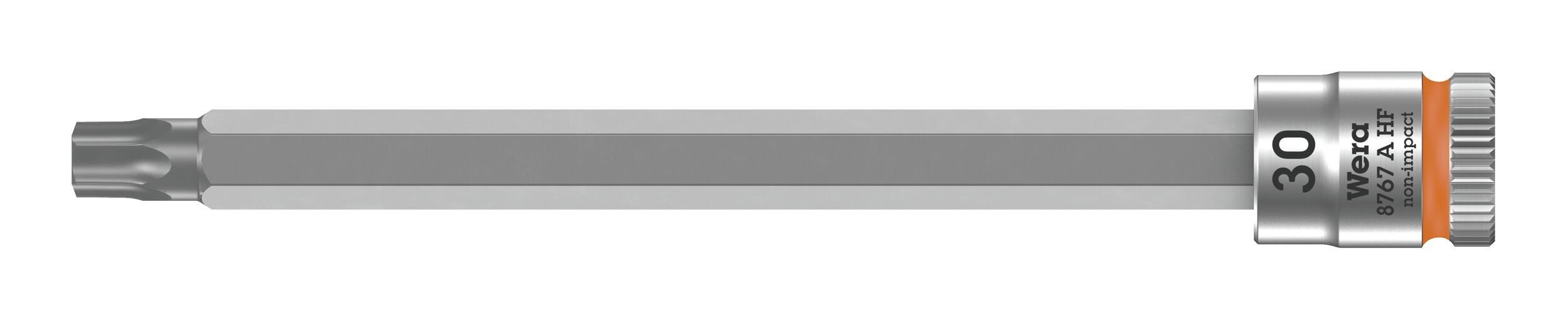 Wera Steckschlüssel, Schraubendrehereinsatz mit Haltefunktion 1/4" T30 x 100 mm