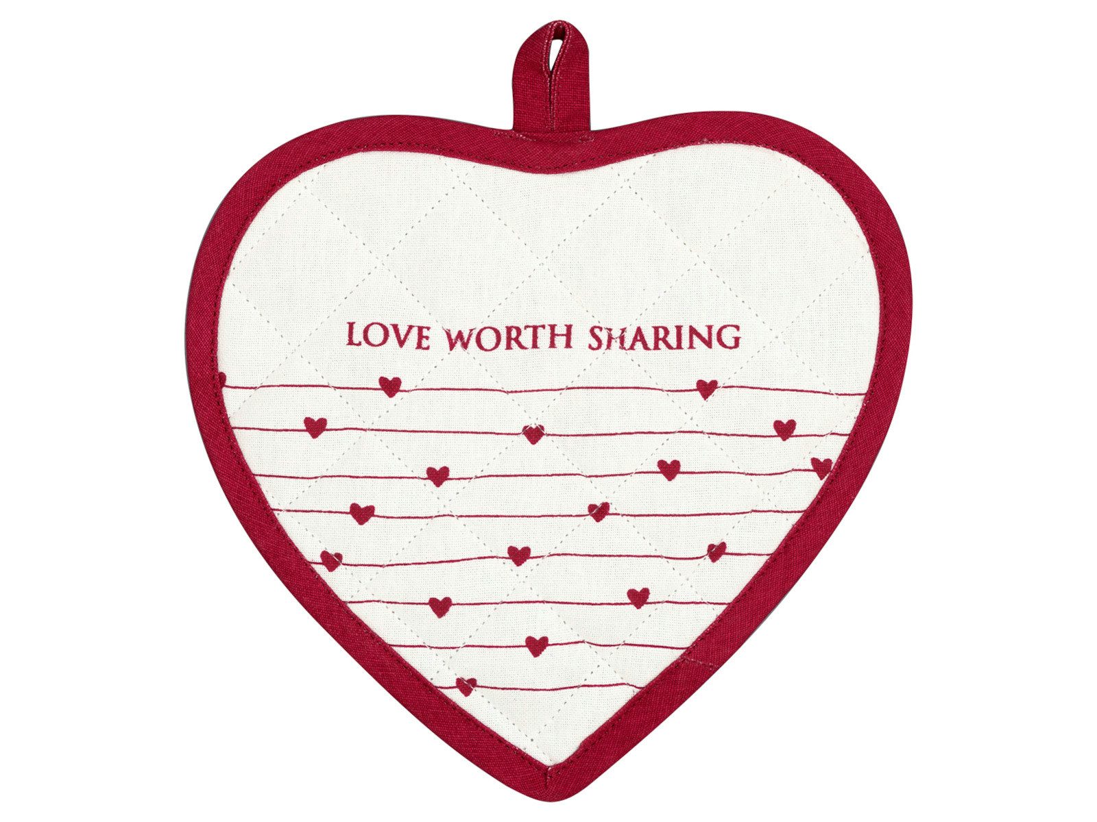 Greengate Topflappen Grace Topflappen white 20,5cm Set2, (Topflappen)