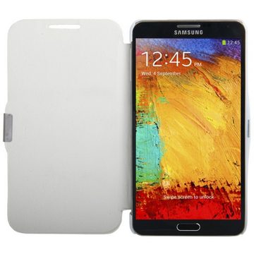 König Design Handyhülle Samsung Galaxy Note 3, Samsung Galaxy Note 3 Handyhülle Backcover Weiß