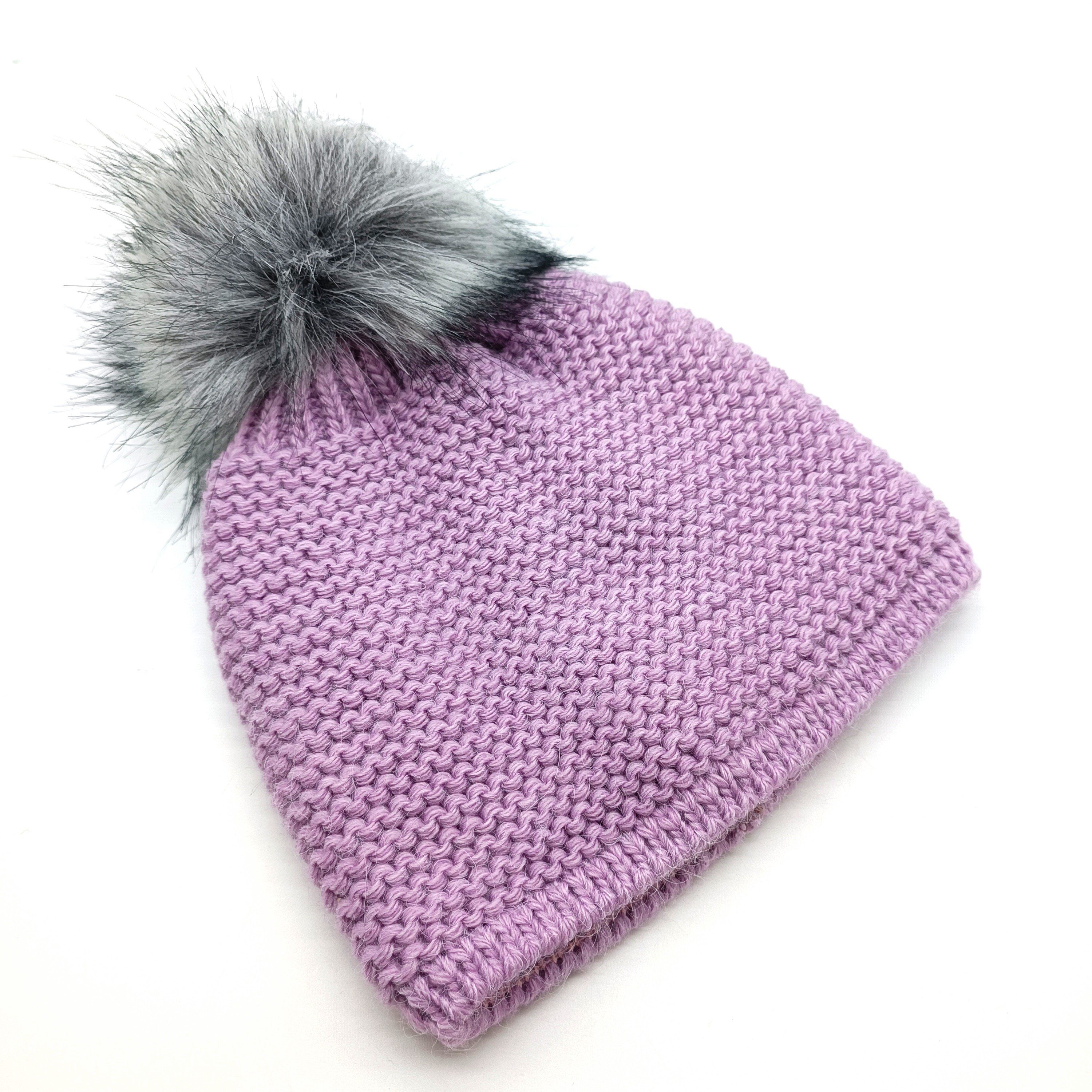 Fiebig Strickmütze DA - Strickmütze flieder