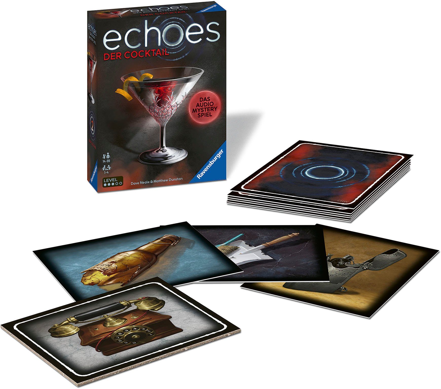 Ravensburger Spiel echoes, Der Cocktail, Audio Mystery Spiel, Made in Europe