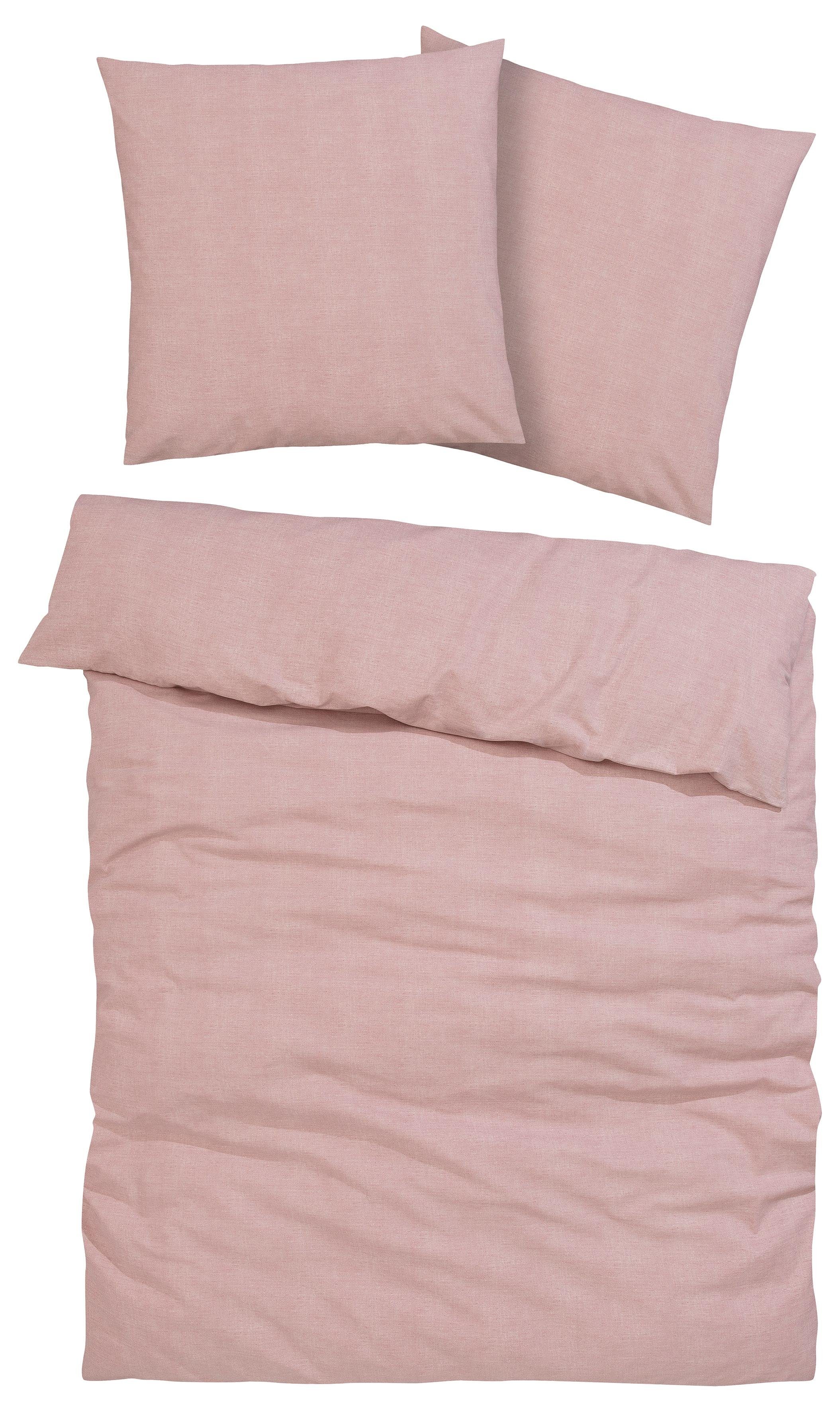 OTTO home Bettwäsche Melli, Biber (180g/m), 2 teilig, Bettwäsche aus Baumwolle, Leinen-Look in Melange-Optik – Bild 2 von 5