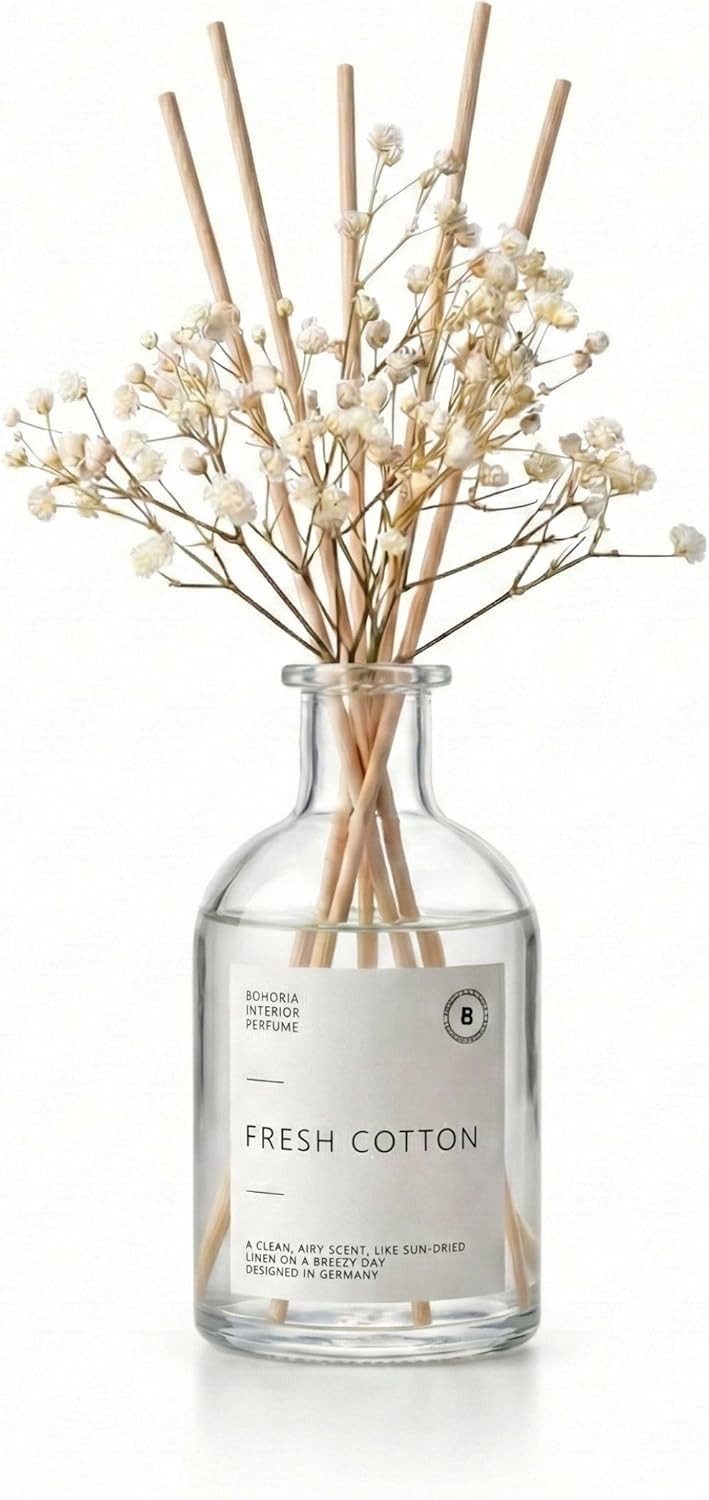 BOHORIA Duftstäbchen Raumduft Stäbchen 200 ml Fresh Cotton