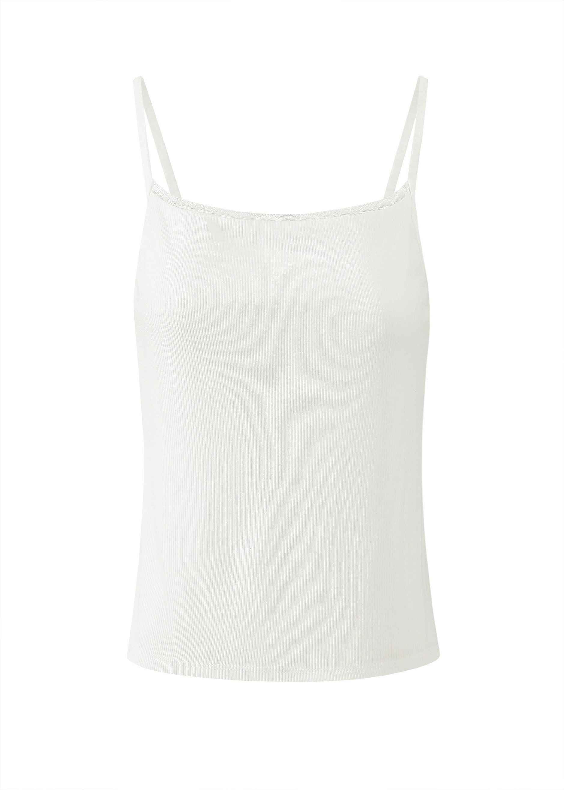 SASSYCLASSY T-Shirt Strick-Top Damen mit Spitze günstig online kaufen