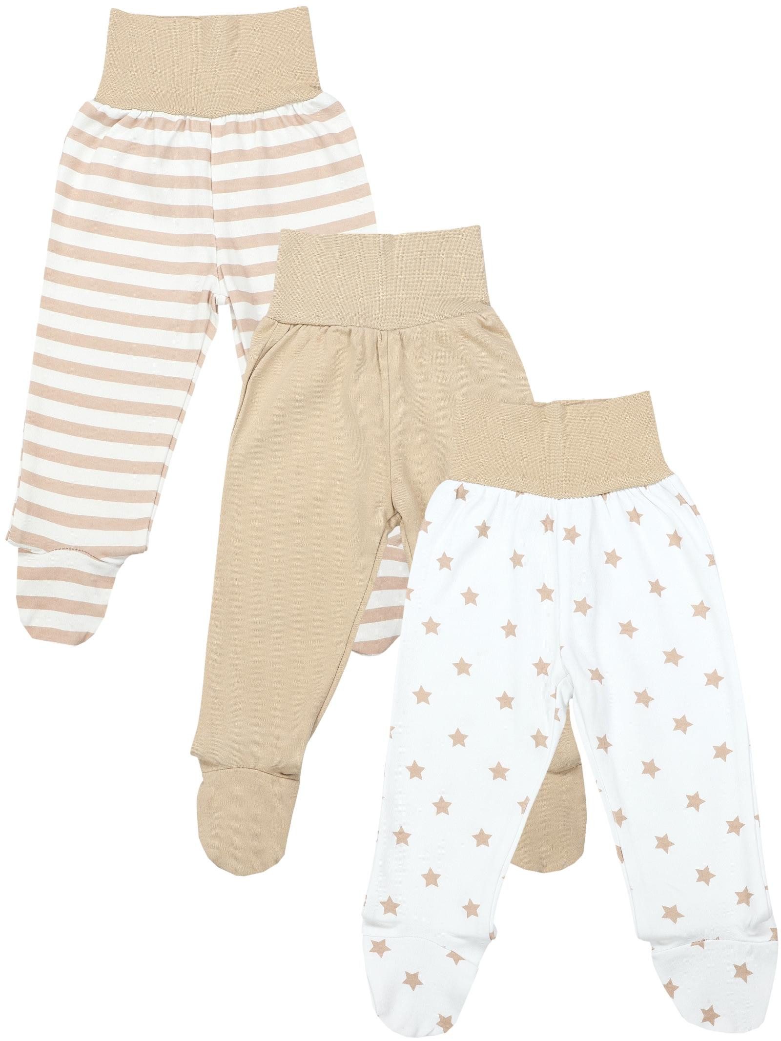 TupTam Strampler TupTam Baby Jungen Strampelhose mit Fuß 3er Pack