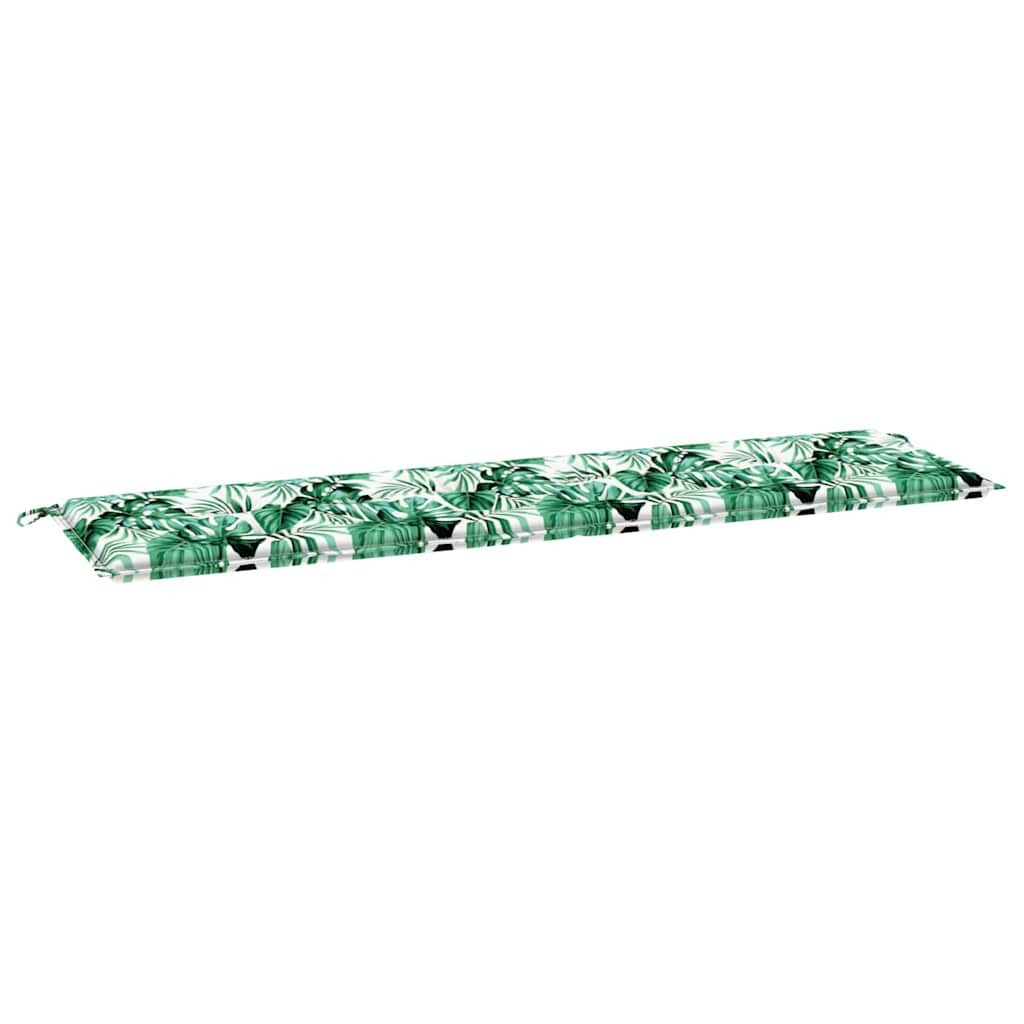 vidaXL Sitzauflage Gartenbank-Kissen Floral Grün 180 günstig online kaufen