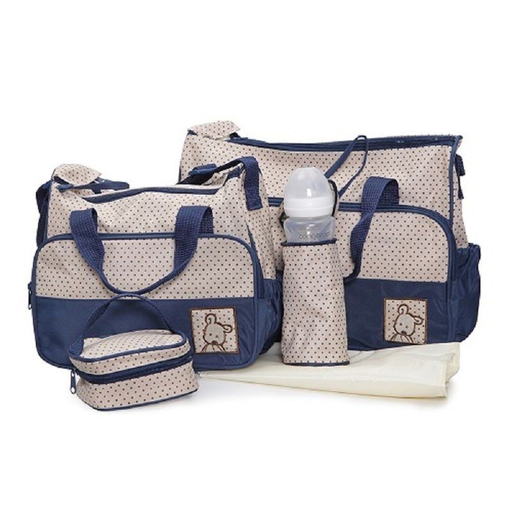 Moni Wickeltasche Wickeltasche Stella (1-tlg), Set mit Wickelunterlage, Isoliertasche f. Babyflaschen