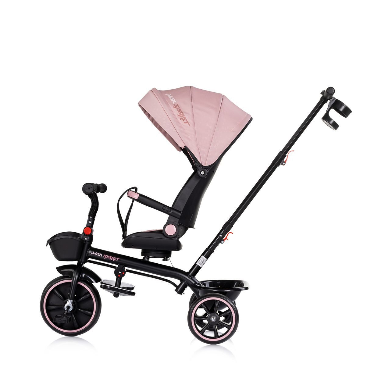 Chipolino Dreirad Tricycle Max Sport 2 in 1, Dreirad, Becherhalter, Sitz umkehrbar, Korb