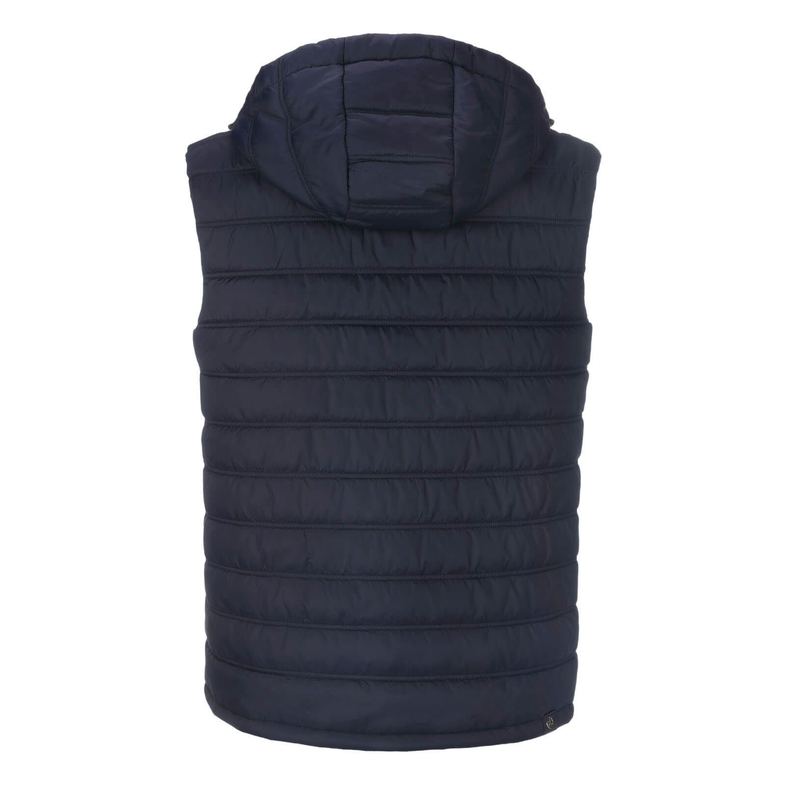 Dry Fashion Steppweste Jever Herren Weste Jever - Leichte gesteppte Weste mit abnehmbarer Kapuze