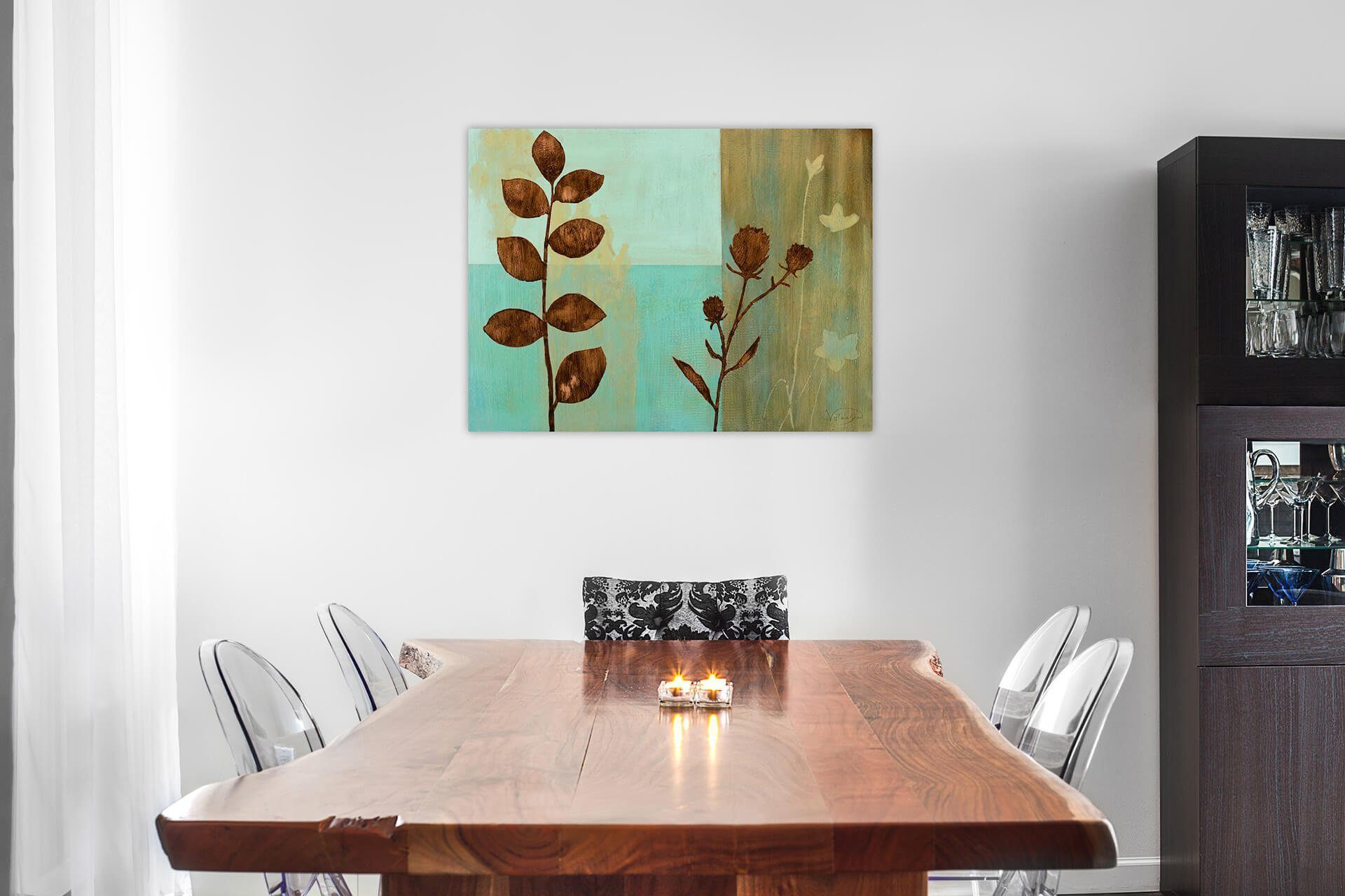 Leinwandbild Wohnzimmer Of Eternity Wandbild cm, Gemälde Flowers 100% 80x60 HANDGEMALT KUNSTLOFT