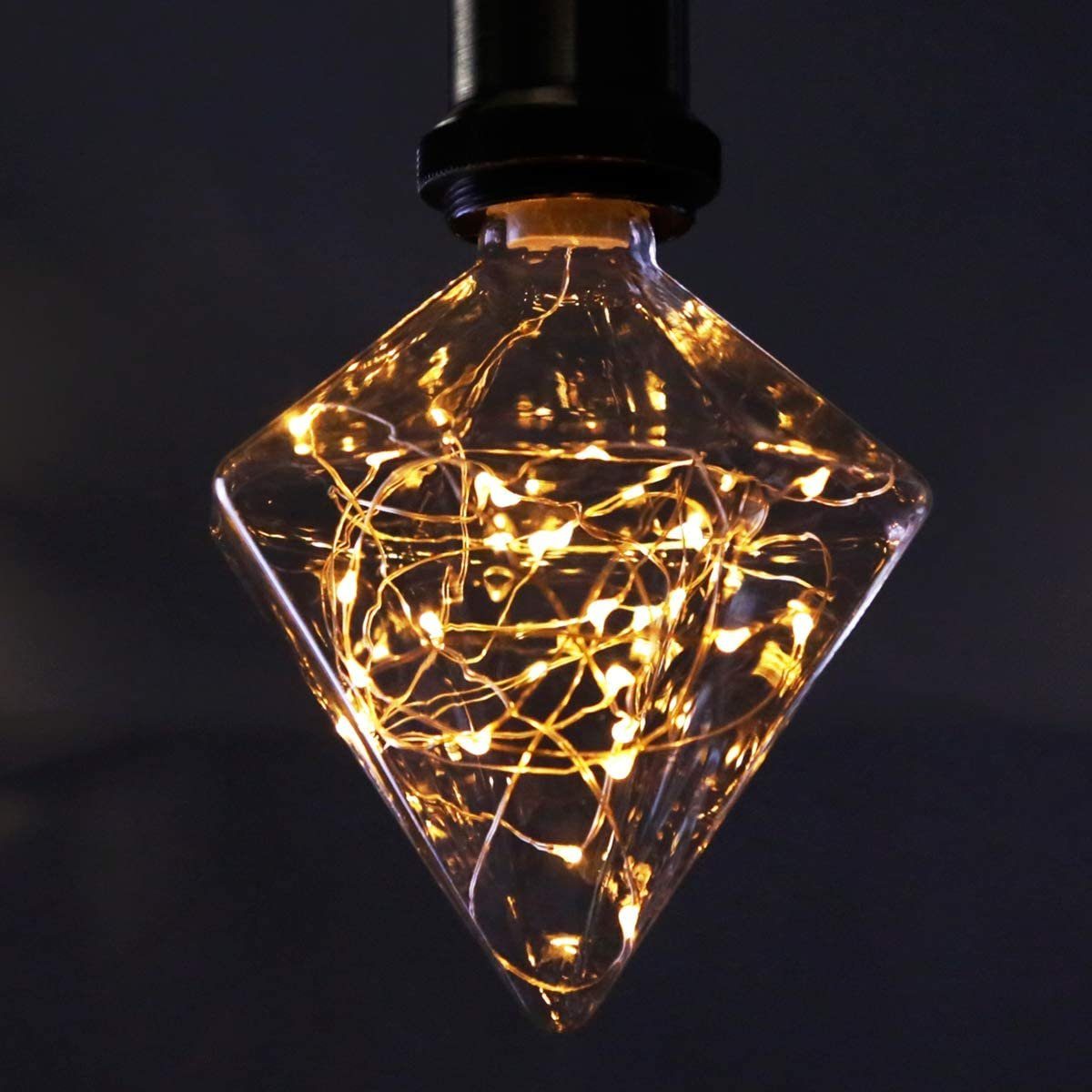 ZMH LED-Leuchtmittel LED Vintage Glühbirne E27 Fireworks 3W Diamant Warmwei günstig online kaufen