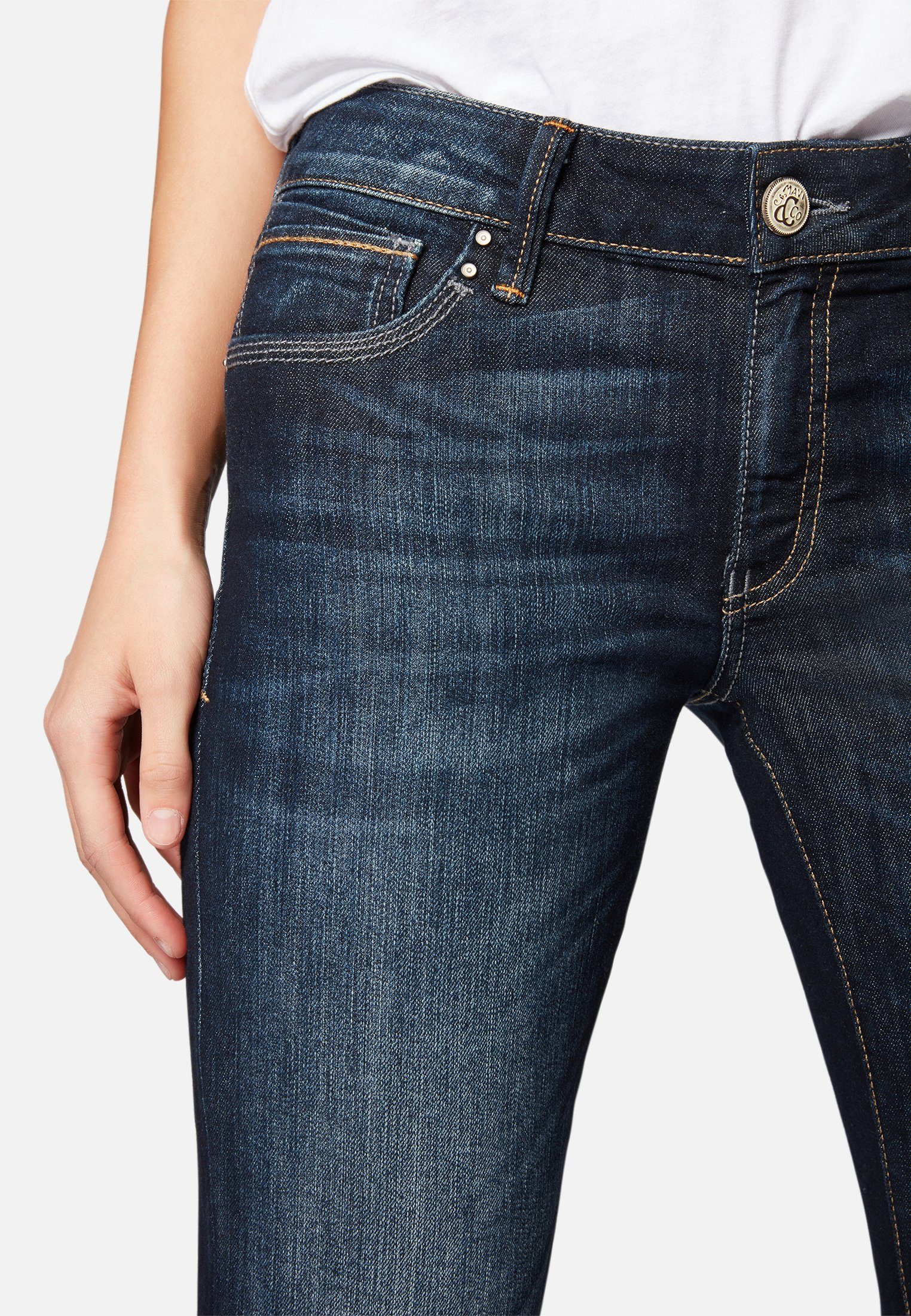 Mavi Bootcut-Jeans BELLA MID RISE Leicht ausgestelltes Bein